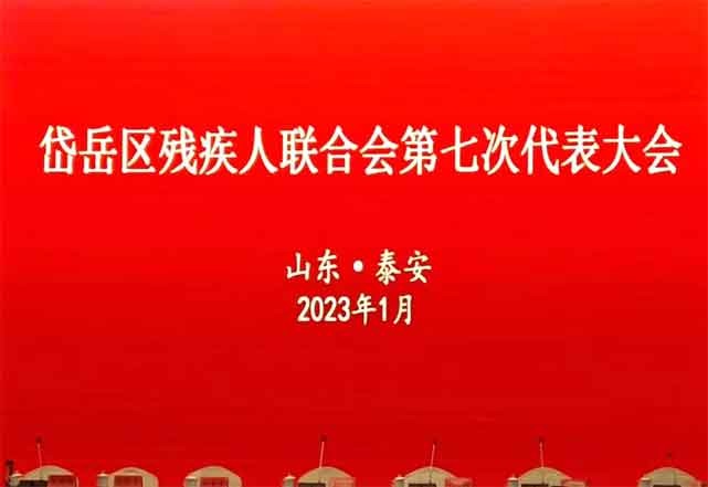 喜讯：徐延涛当选岱岳区残疾人联合会精神残疾人亲友团主席